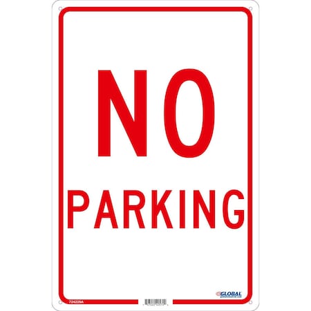 Global Industrial No Parking, 18x12, .040 Aluminum 724229A